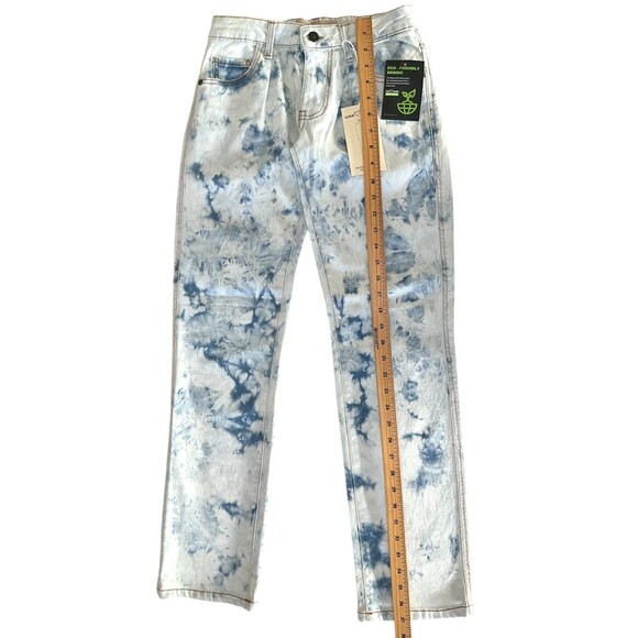 Love Trends Junior's Low Rise Baggy Straight Dad Fit Jeans w/Pleat Size 5 - Picture 6 of 7